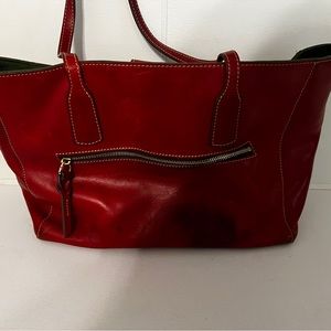 Dooney and Bourke Florentine small red Russel tote.